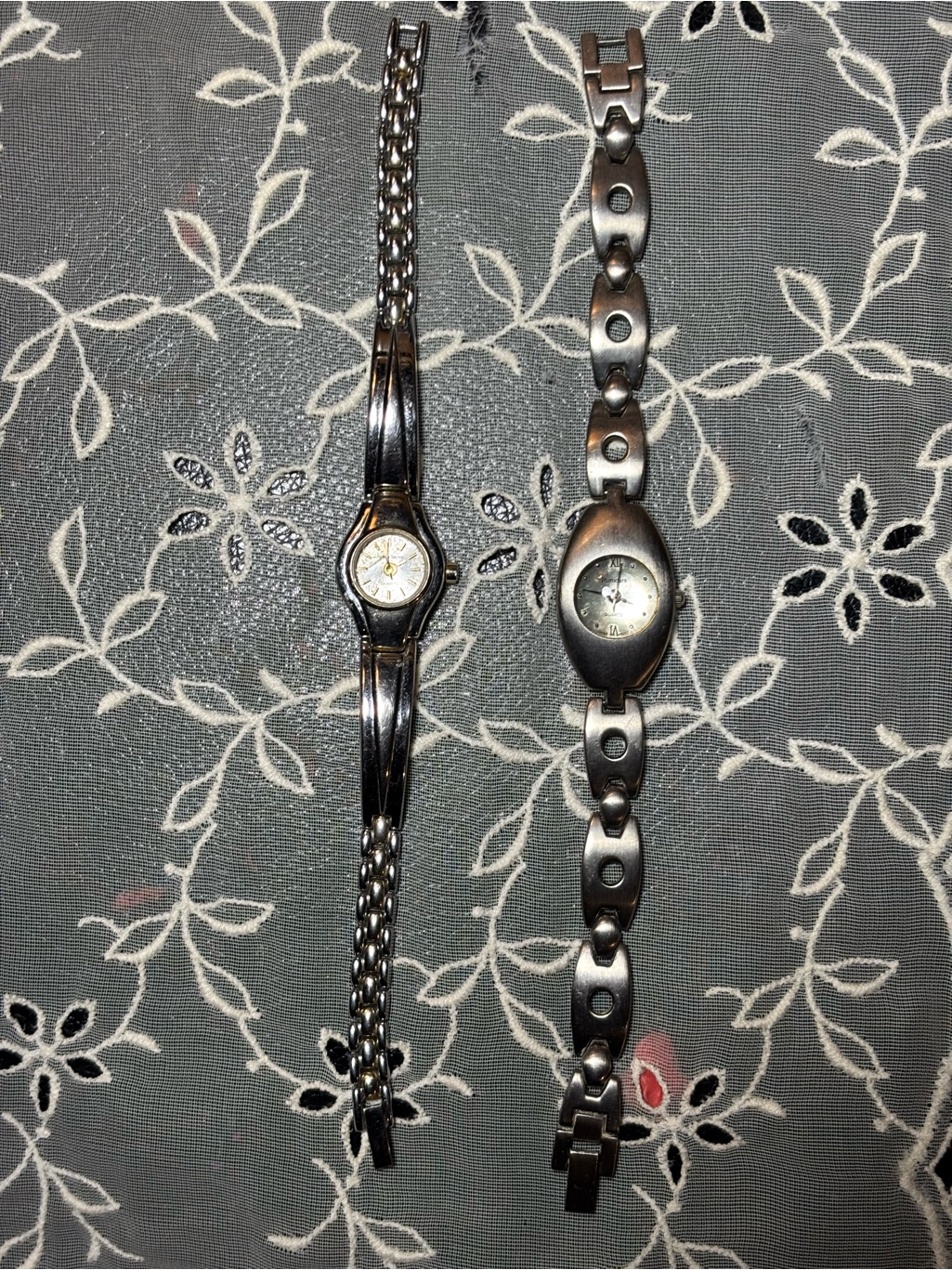 2 Stainless Steel Womens Watches  Silver